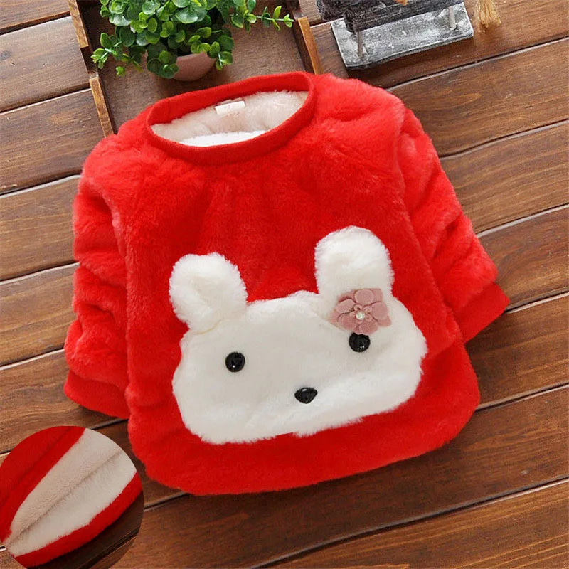 Детский Теплый свитер для девочек BibiCola хлопковая Толстая кофта с мультяшным