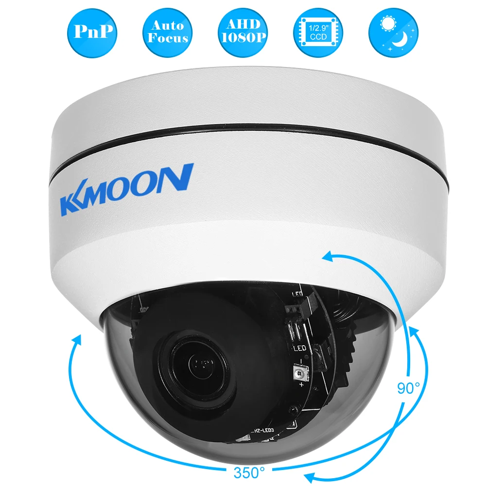 Kkmoon HD 1080 P AHD CCTV камера 2,8~ 8 мм Автофокус PTZ Doom камера 1/2. " CMOS 2.1MP 2 ИК светодиоды камеры видеонаблюдения
