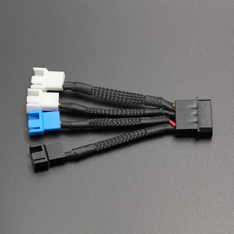 2 шт. кабели питания для компьютерных кулеров от Molex до 3Pin 12 В * 2/5 1/7 в 1|Компьютерные