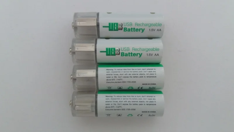 10000 жизненного цикла 4 шт. LTO 1 5 В AA № USB Батарея 14500 Перезаряжаемые для электронные