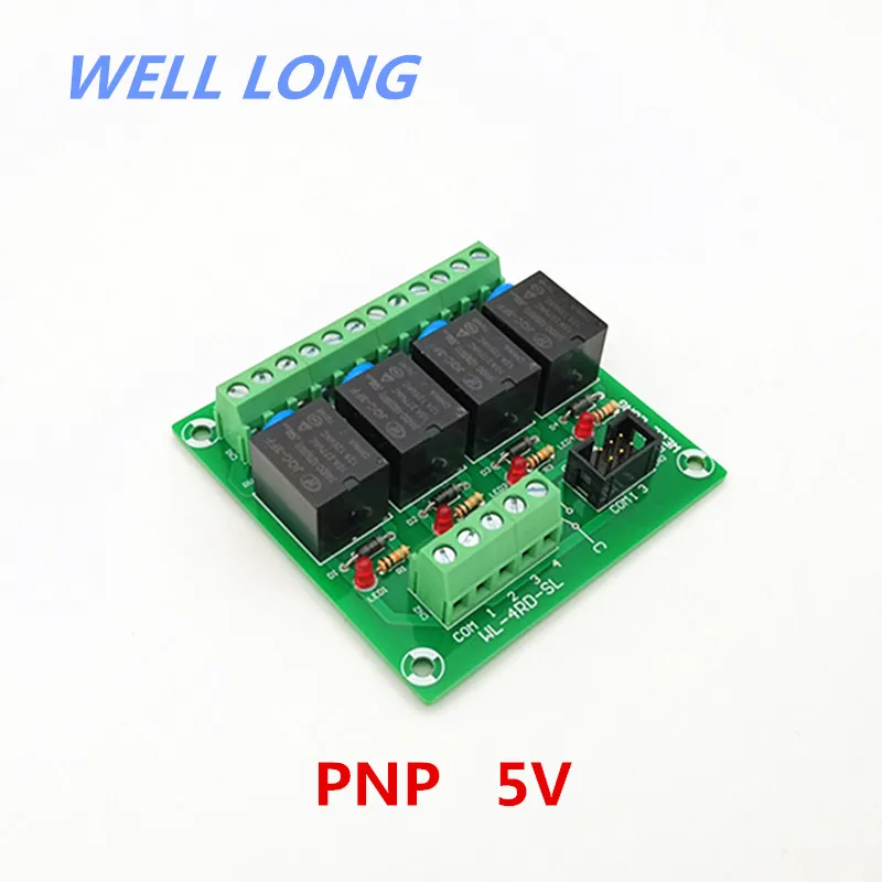 

4-канальный модуль интерфейса реле мощности PNP типа 5 в 15 А, HF JQC-3FF-5V-1ZS Relay.