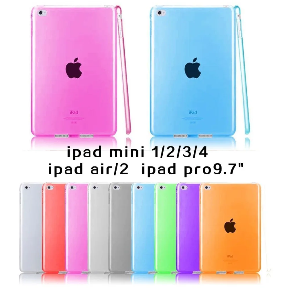 Прозрачный силиконовый чехол для iPad 9 7 2017 2018 прозрачный мягкий из ТПУ планшета 2 3 4