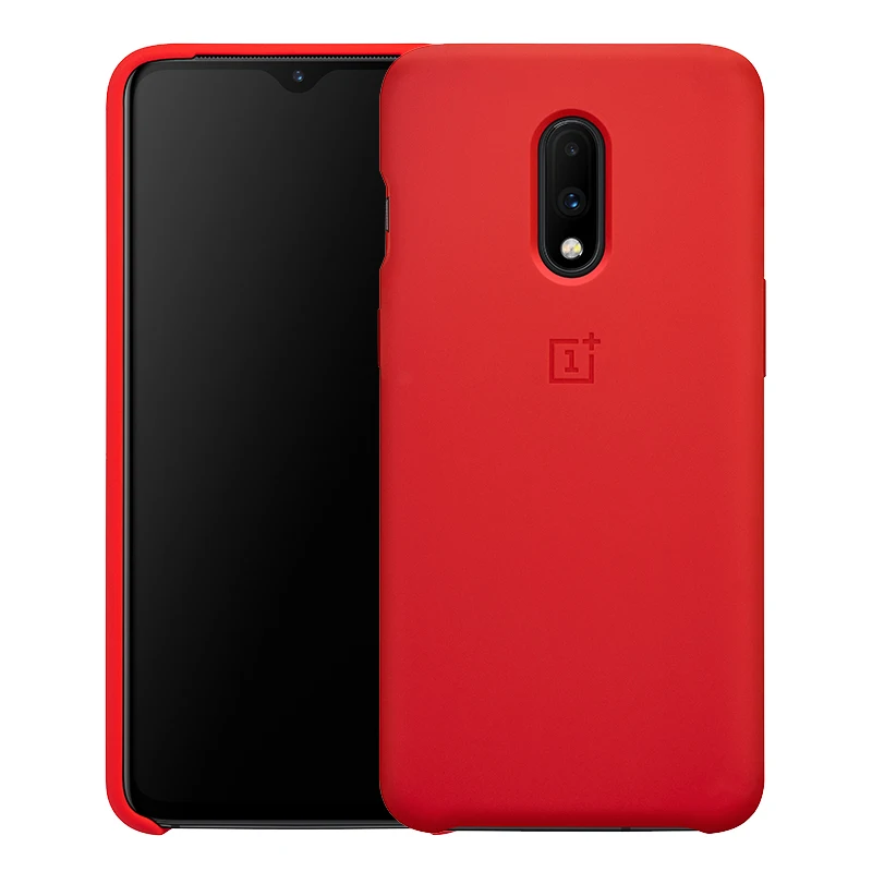 Oneplus 7 силиконовый чехол официальный защитный чехол красный цвет один плюс 7 Coque Oneplus7 Funda Oneplus Seven