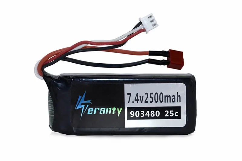 Обновленная батарея 2500mah до 5000MAH 7,4 v lipo батарея для Wltoys 12428 12423 RC автомобилей запасные части 2 шт 7,4 V 2500mah батарея