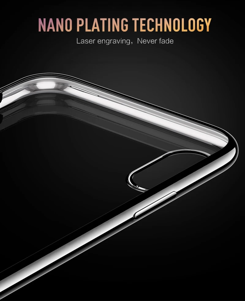 Роскошный прозрачный мягкий ТПУ чехол s для iPhone XR 8 8Plus 7 7Plus 6 6s Plus прозрачное покрытие блестящий чехол для iPhone X XS MAX чехол