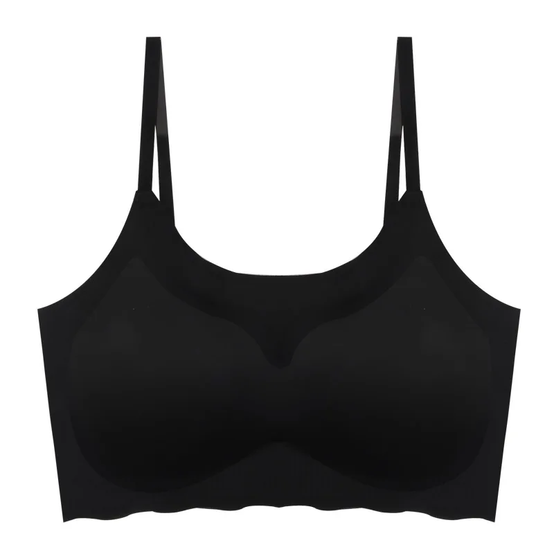 zd black Jerrinut бесшовные бюстгальтеры для Для женщин спортивный бюстгальтер Push Up жилет провод свободное белье Мягкий бюстгальтер для сна Bralette нижнее белье BH Бюстгальтер лифчик бюстгалтер бесшовный бюстгалтер бра - Цвет: zd black