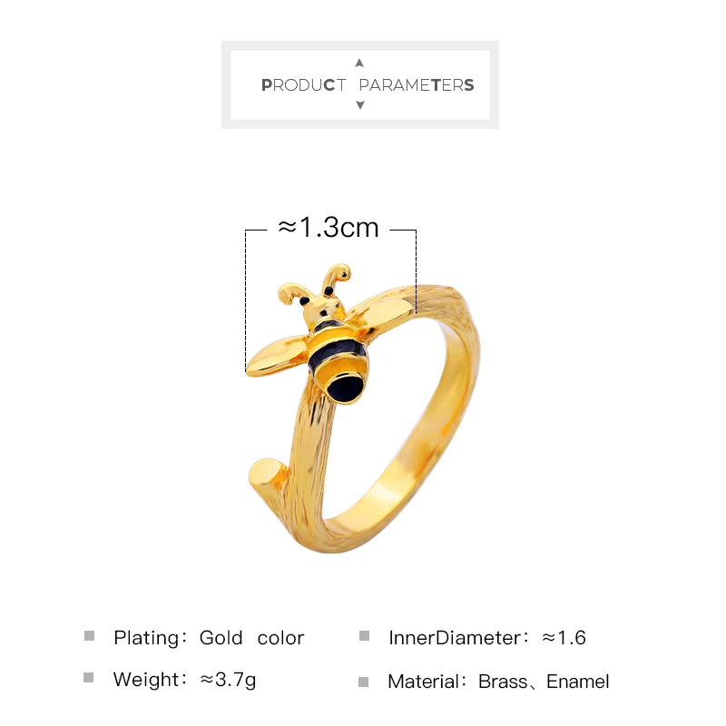 Женское кольцо с медной эмалью KISS ME обручальное золотого цвета в Корейском стиле