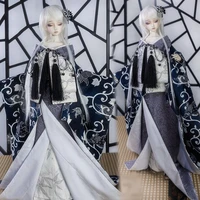 japanese style gentle wind dark blue kimono 13 14 16 uncle boy girl sd msd yosd bjd doll clothes