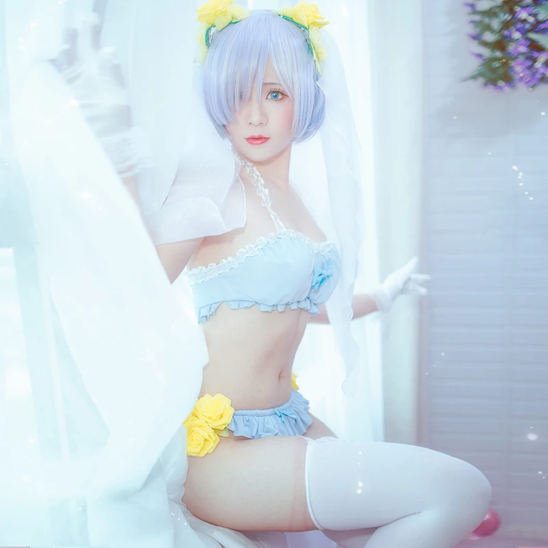 [STOCK]2018 аниме Re:Life In A Different World From Zero RAM/REM сексуальный купальник для косплея костюм