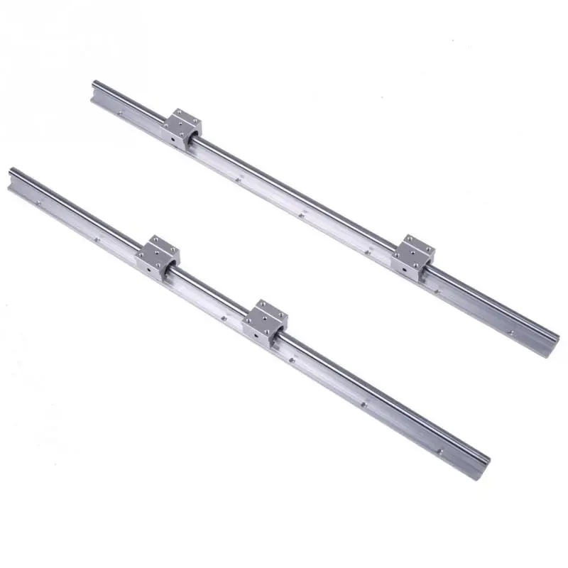 Wholesale 2 Set/Lot SBR12-700mm Linear Bearing Rail Sliding Guides Shaft + 4Pcs SBR12UU Blocks linear bearing slide | Обустройство