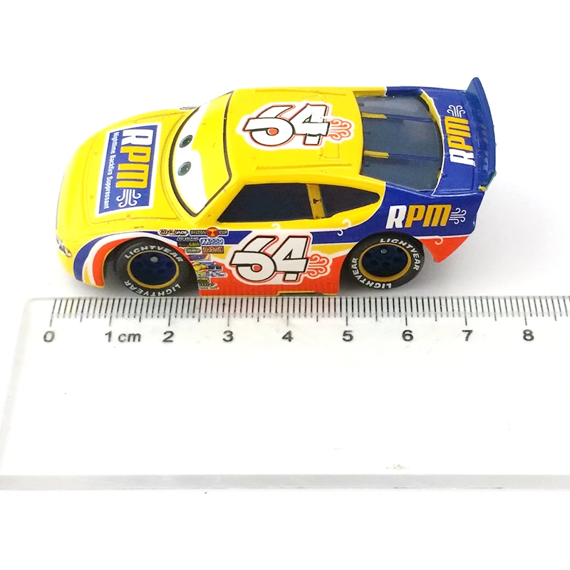 Disney Pixar Cars no.64 RPM 1:55 литье под давлением металлический сплав Игрушечная модель