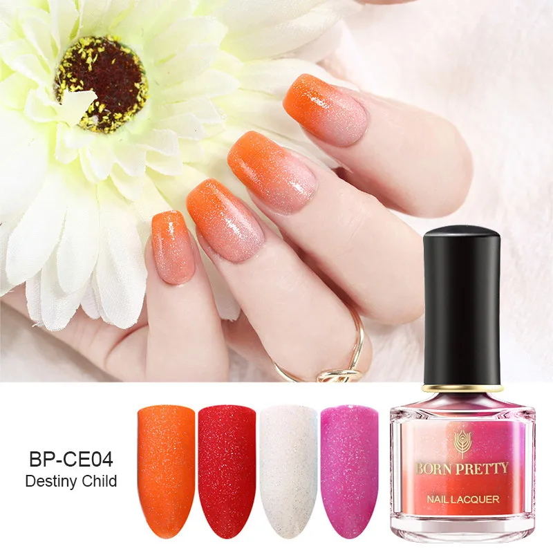 BP-CE04 BORN PRETTY чувствительный к солнечному свету термальный лак для ногтей 6 мл серия Champs Elysees лак для ногтей Отшелушивающий меняющий цвет лак для ногтей - Цвет: BP-CE04