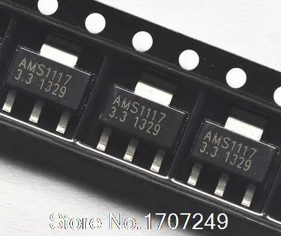 

Бесплатная доставка 1000 шт Ams1117-3.3 Sot-223 Smd три терминала стабилизатор