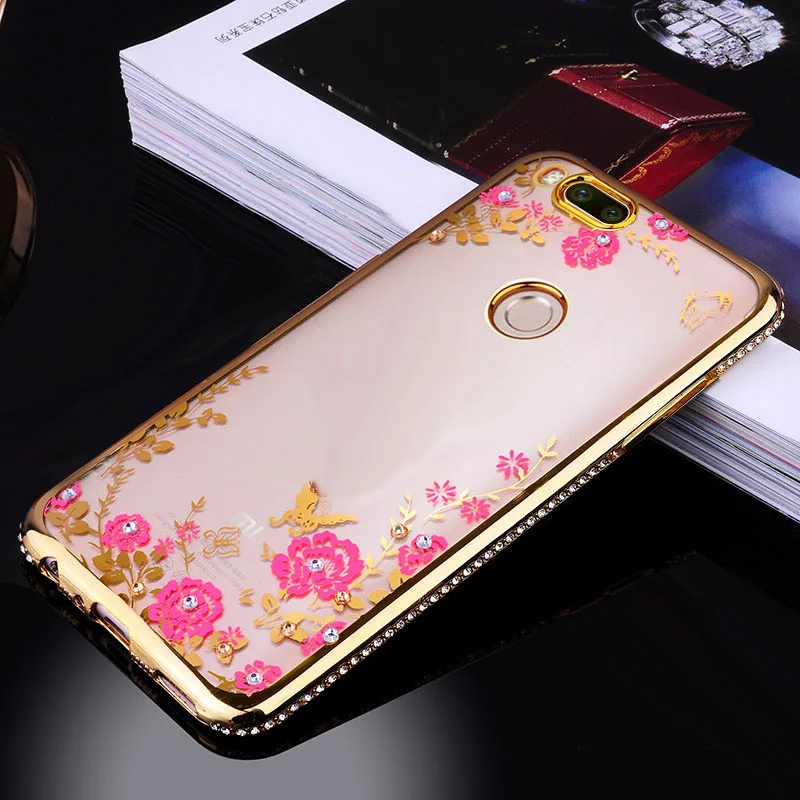Xiao mi A1 случай эксклюзивная модная горный хрусталь ТПУ Fundas задняя крышка для сяо 5X