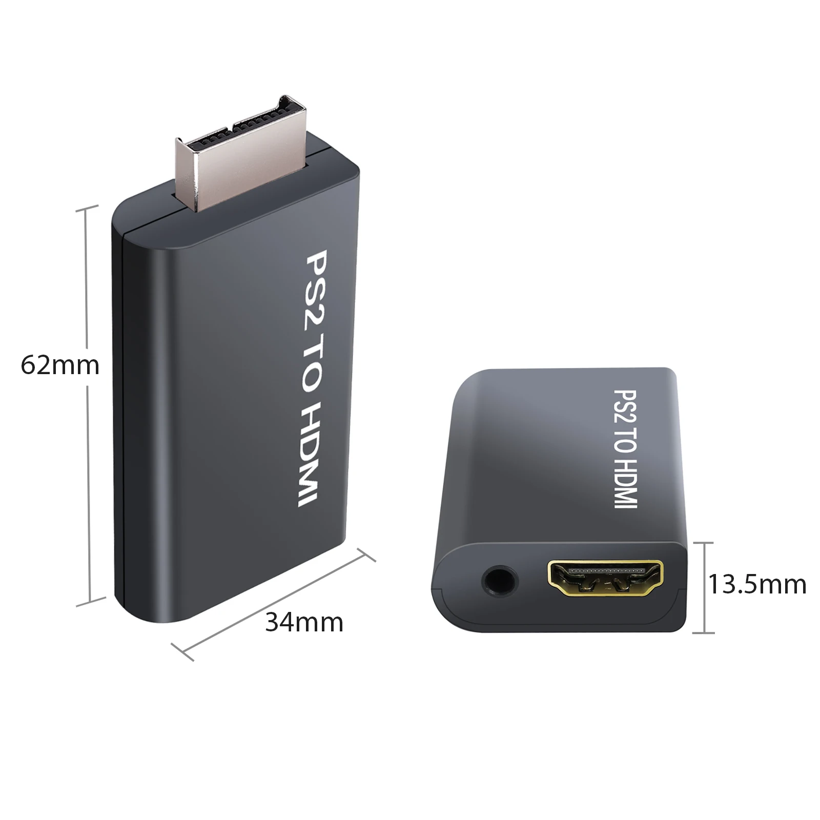 ESYNiC для sony Playstation 2 PS2 в HDMI конвертер с 3 5 мм аудио разъем наушников HDTV монитор видео
