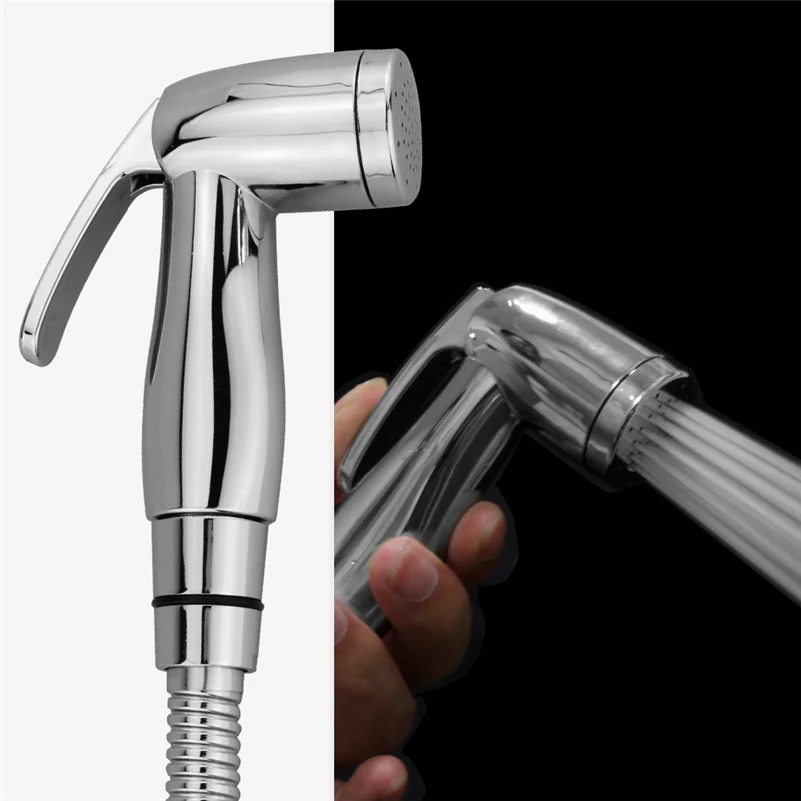 Ручной биде для туалета с одним путем подачи воды, смеситель для фонтанчика в ванной комнате, душевая головка-распылитель, насадка для замены выдвижной кухонной форсунки, хромированная.