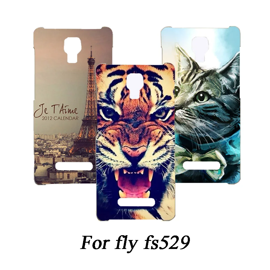 Мягкий чехол для телефона из ТПУ fly fs529 силиконовые чехлы с рисунком волка розы