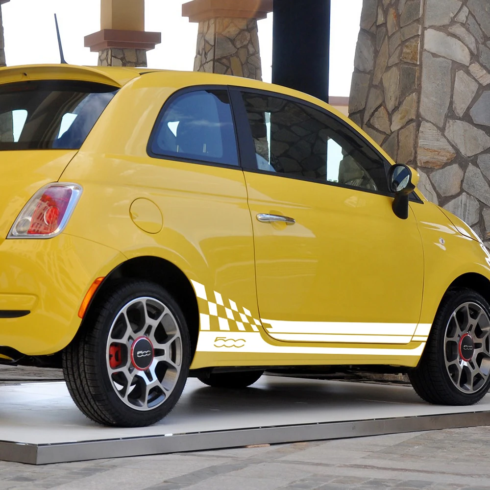 1 пара наклейки на боковые полосы для автомобилей Fiat 500 Bravo Palio|Наклейки
