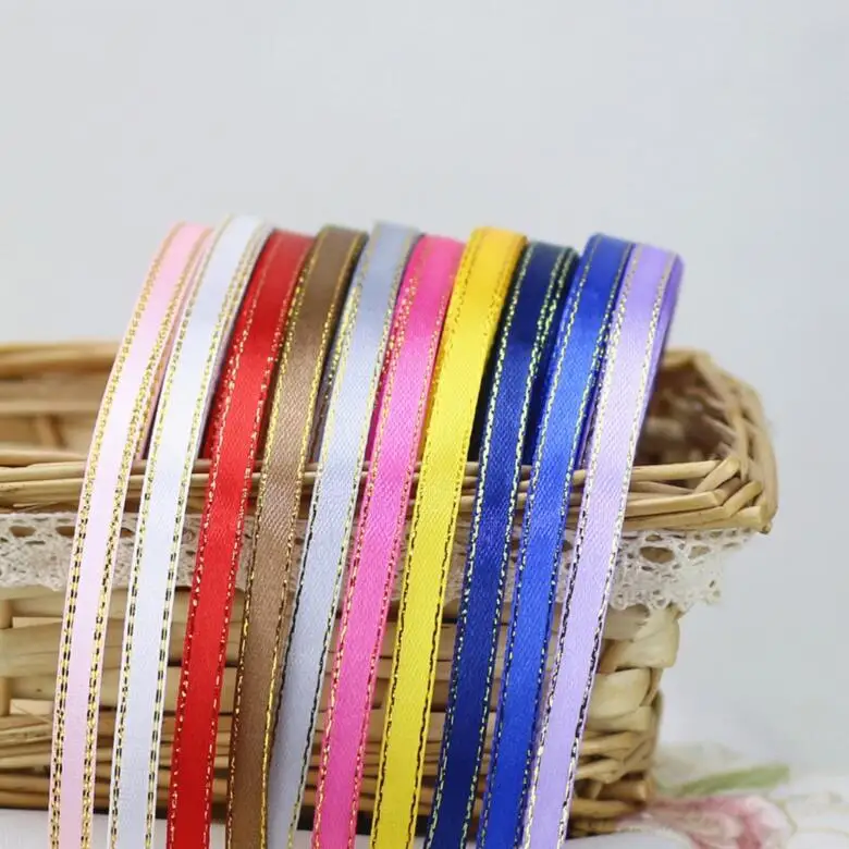 25 Yards Length Ribbons High Quality Cheap Decorative Satin Ribbon 6mm Width for DIY Bow Craft Decor Wedding Party Decoration | Дом и сад