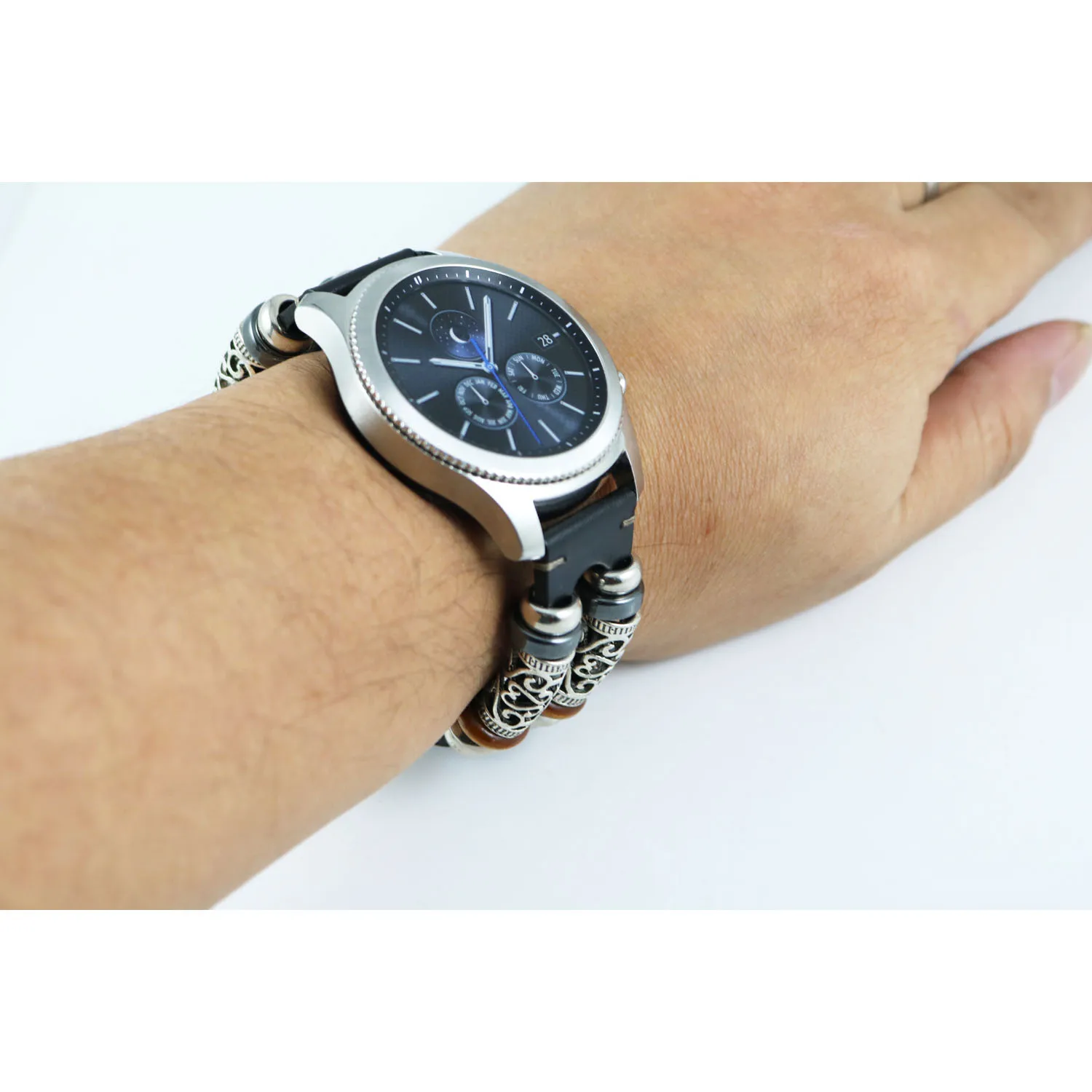 Богемные часы из натуральной кожи браслет для Gear S3 Frontier классические Смарт