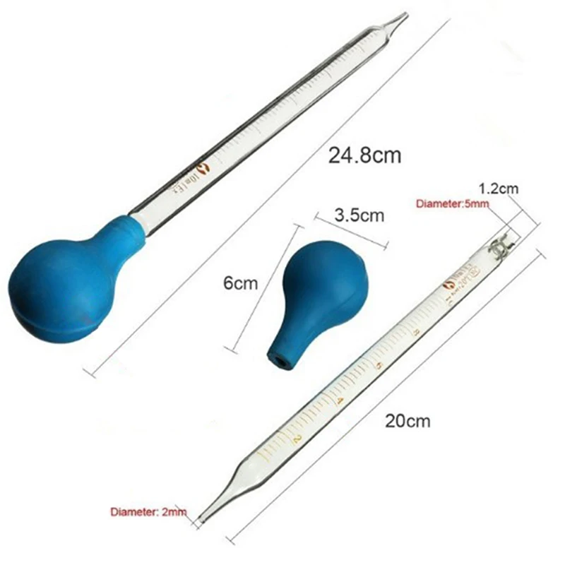 

1pc Rubber Head Glass Dropper 10ml Rubber Head Glass Dropper Glass Pipette Lab Dropper Pipet With Scale For Lab Experiment