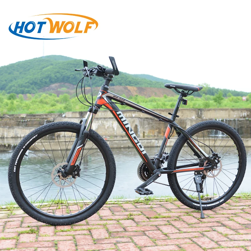 Aluminum frame 27 speed bicycle 26*1.95 inch mountain bike front and rear disc mechanical brake free delivery. | Спорт и развлечения