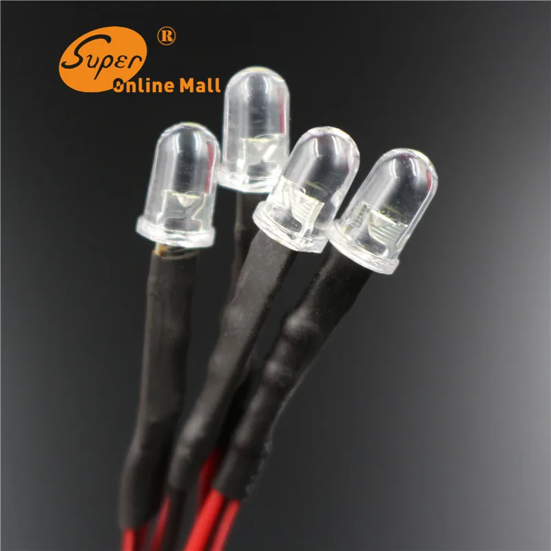5 шт. мм 12 В Pre-Wired быстрое изменение rgb LED Диод + медленное DC 20 см Огни DIY | Электронные