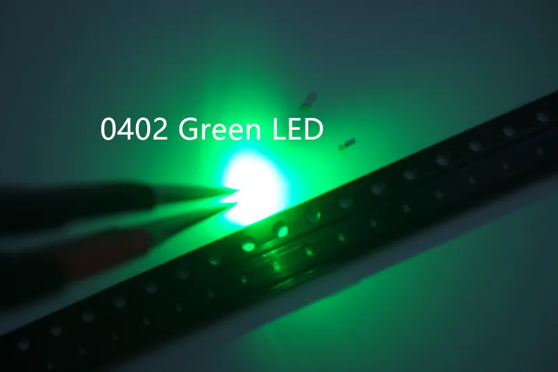 0402 1005 SMD LED 50 шт. чип зеленый 20 мА 3 в поверхностное крепление светодиодные
