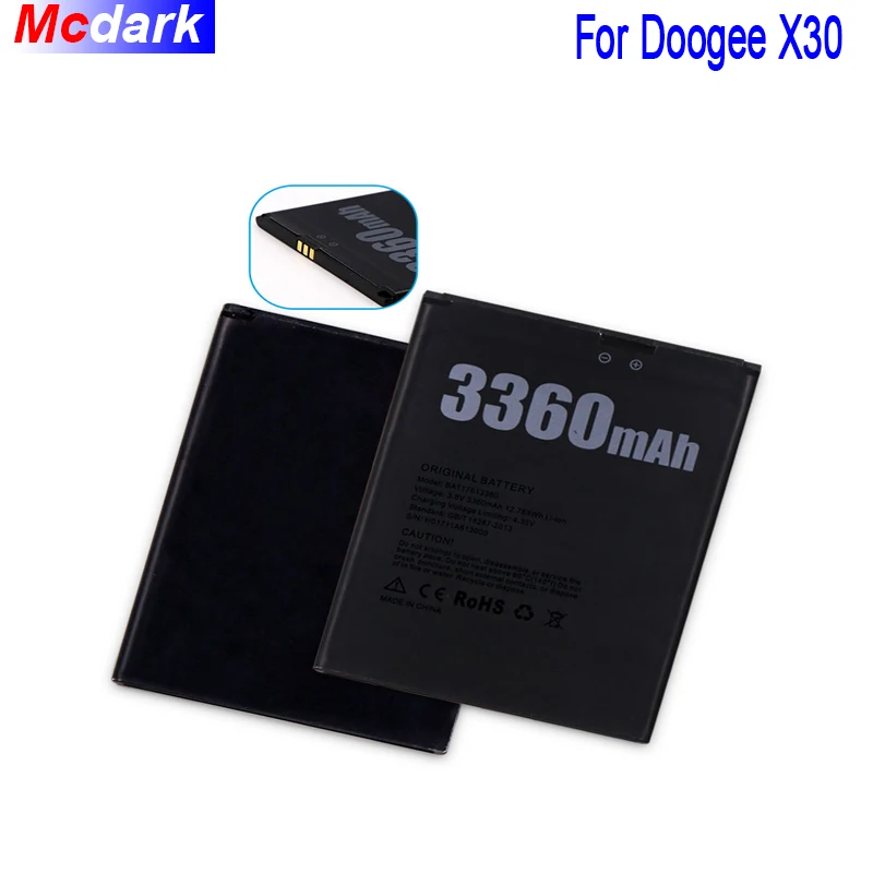 Аккумулятор Mcdark 3360 мАч BAT17613360 Для Doogee X30|Аккумуляторы для мобильных телефонов| |