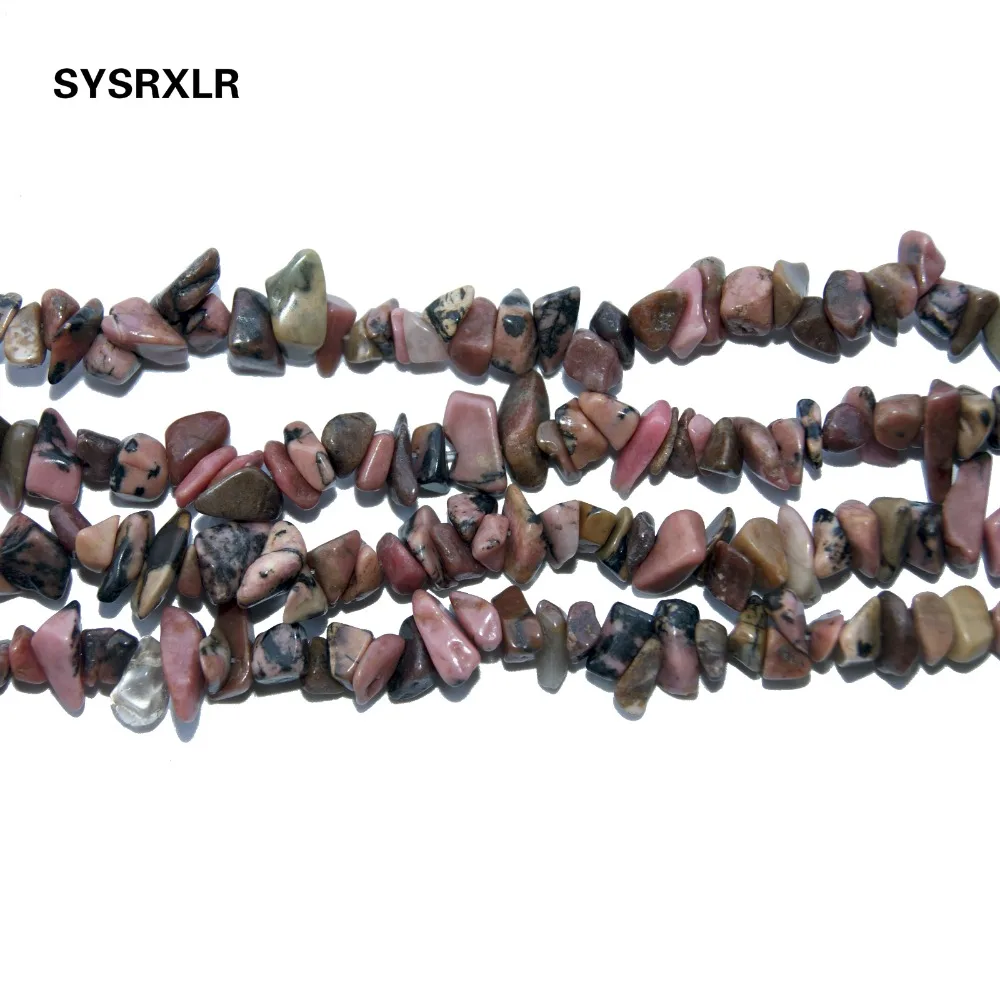 Опт фишки неровной формы натуральный черный Rhodochrosite камень бисер для
