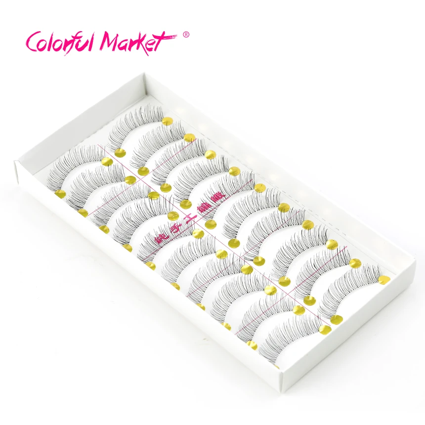 

10 pairs false eyelashes eyelashes extension Tools Long Lasting Eye Lash Makeup Tool faux cils 3D Mink Thin