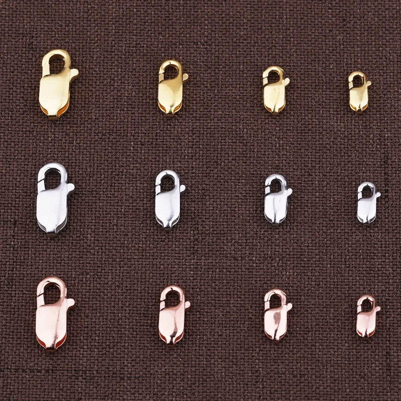 925 Silver Color Plating Lobster Clasp Hooks for Necklace&Bracelet Chain DIY Fashion Jewelry Findings