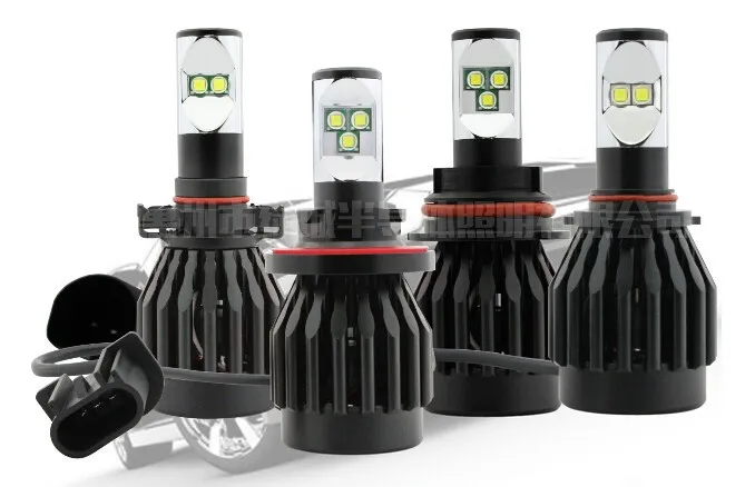 2 шт. все в одном Canbus Cree чипы 80 Вт 8000Lms H13/9008 6000K белый двойной пучок дальний/Ближний