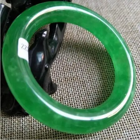 Сертифицированный 100% натуральный зеленый нефритовый браслет Jadeite | Украшения и