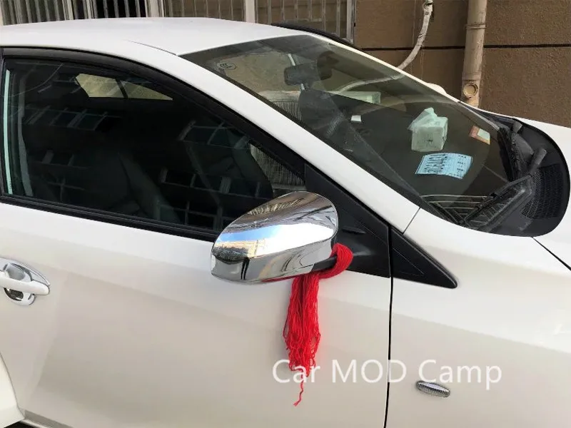 Для Toyota Vios Yaris седан 2014 2017 ABS хромированная крышка зеркала заднего вида боковое