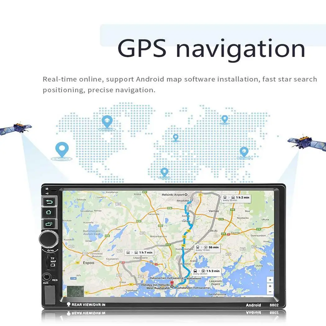 Gps Bluetooth Авто MP5 плеер авторадио 2 Din 8 1 7 &quotсенсорный экран двойной USB FM радио