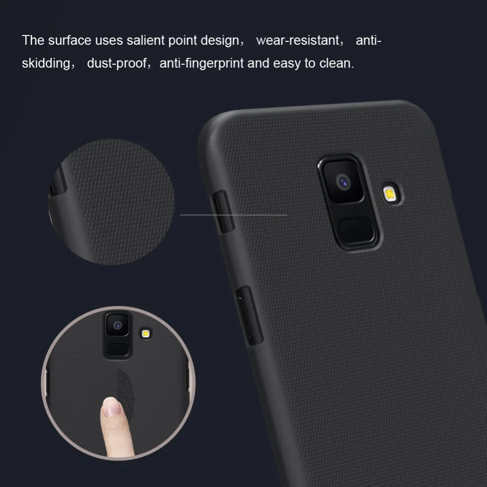 Чехол для Sumsang Galaxy A6 Plus жесткий пластиковый чехол Nillkin Super Frosted Shield Plus(2018)