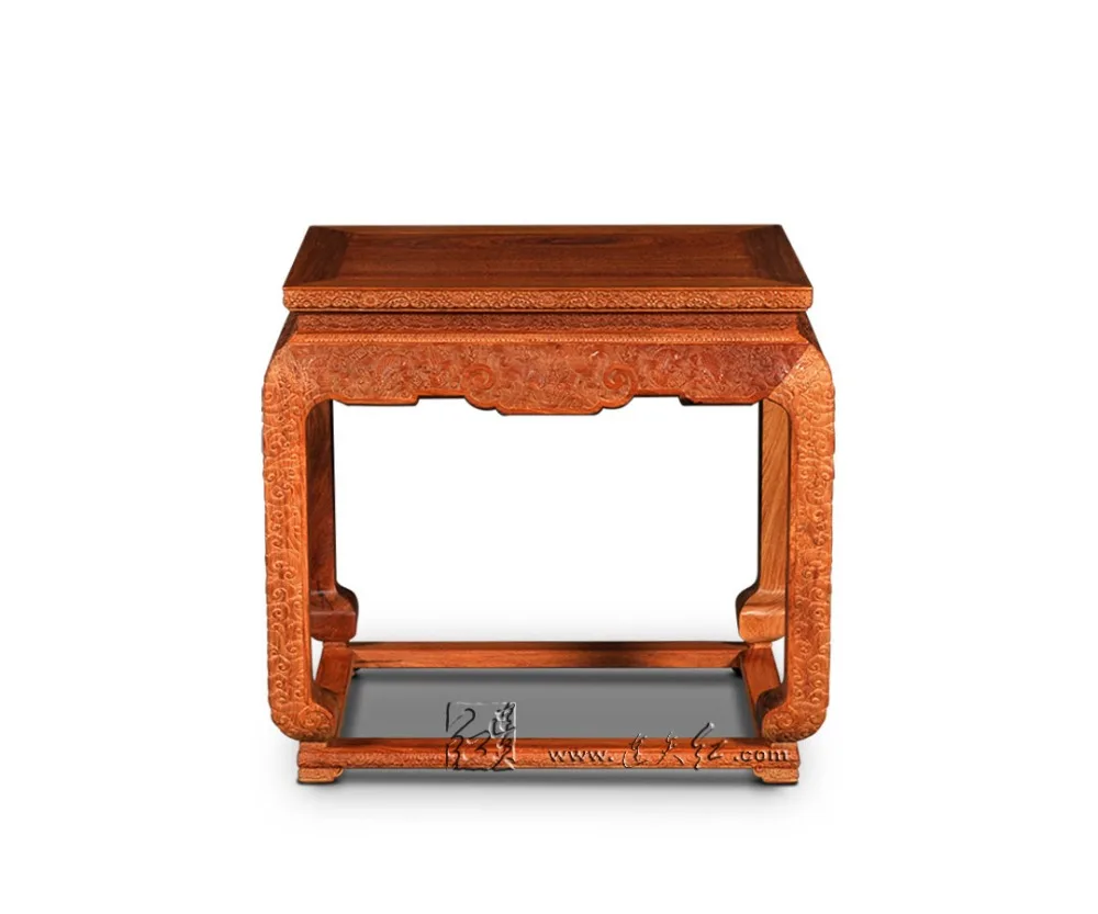 Маленький чайный журнальный столик с рисунком облака дракона палисандр консоль