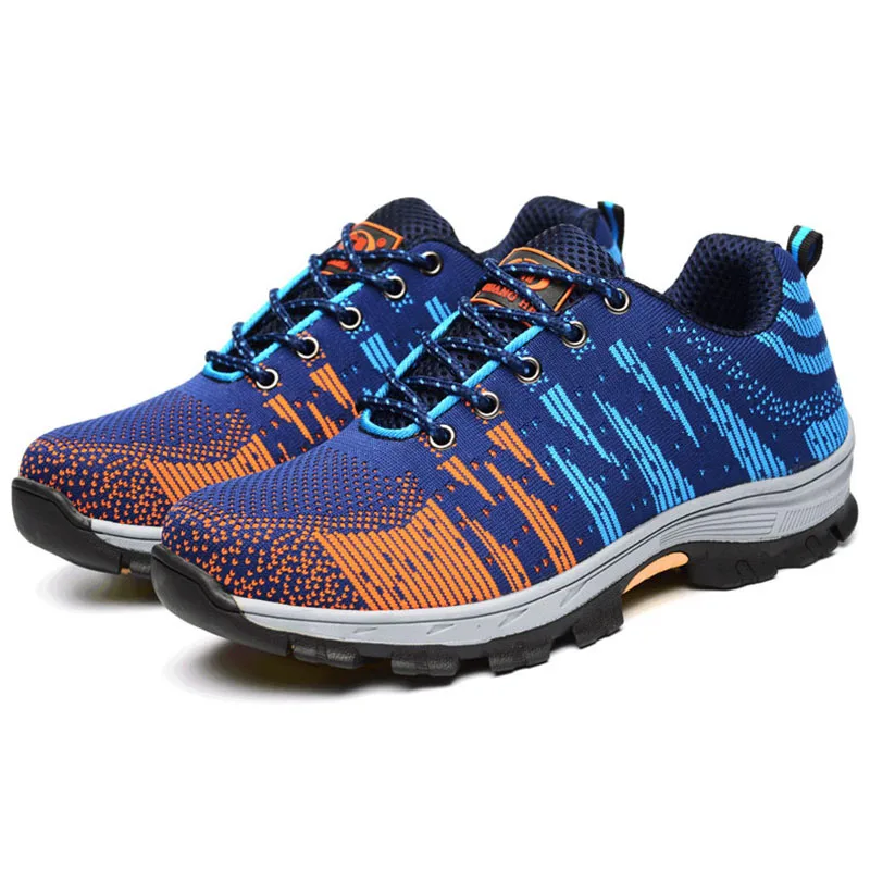 2020 дышащая мужская защитная обувь Рабочая со стальным носком мужские