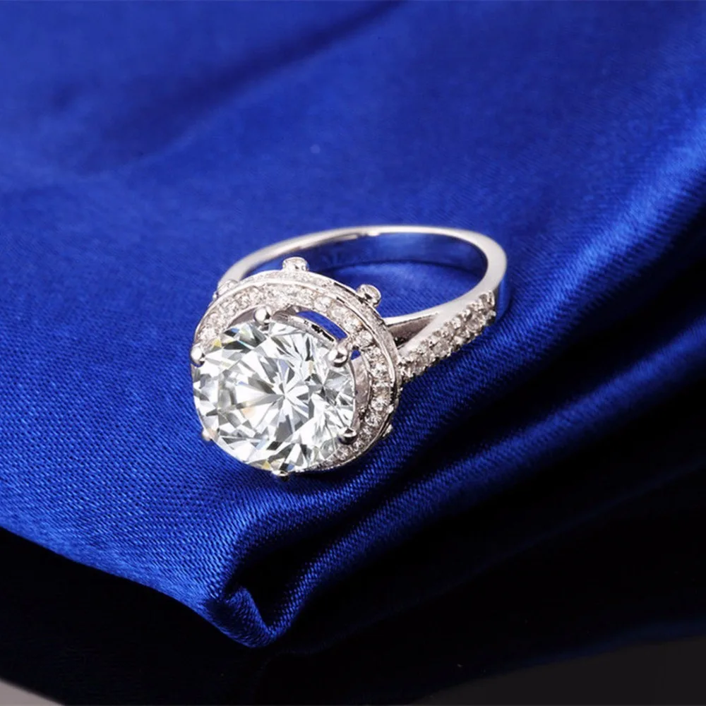 Оптовая продажа настоящее изумительное кольцо лорда положительное белое золото