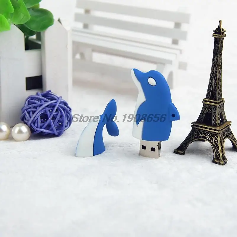 Usb флеш накопитель с изображением дельфина 4 ГБ 8 животное 16 32 флешка USB 2 0 U диск