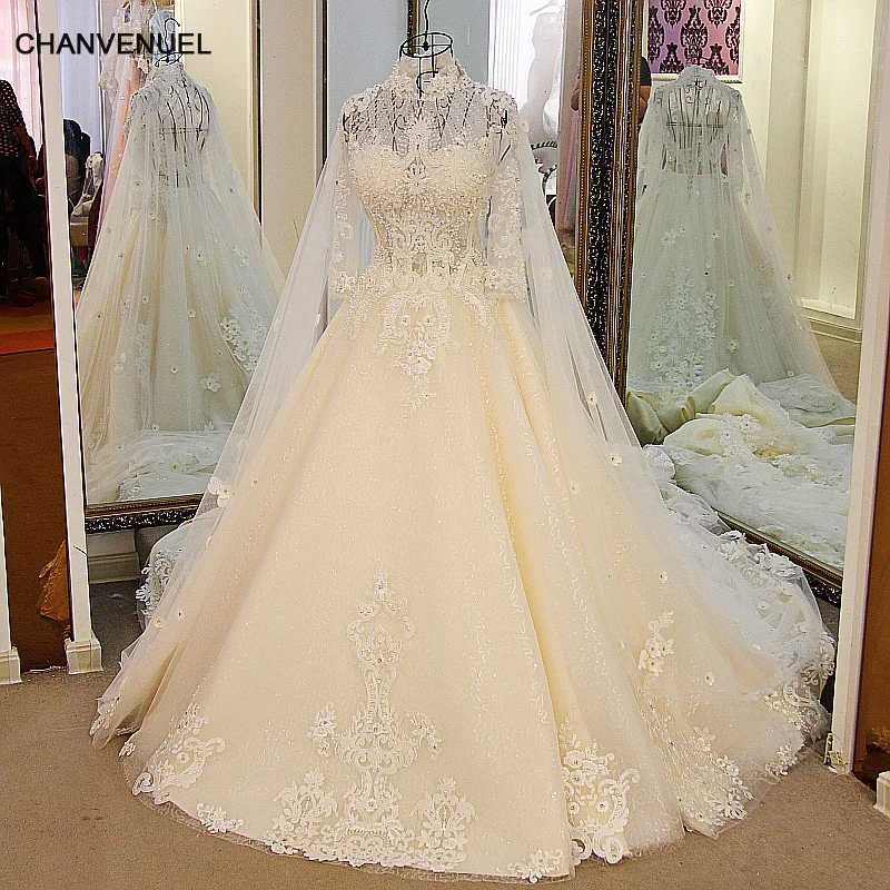 LS32101 свадебное платьероскошные блин свадебные мантии без спинки с высоким