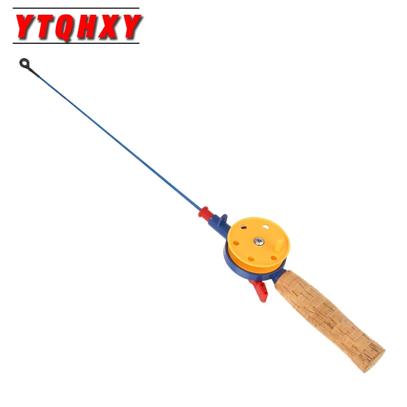 YTQHXY ледяная Удочка 1 секция удочки с катушкой 42 см/45 см/43 5 см мини зимняя удочка