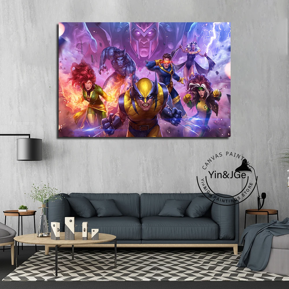 Комический фильм плакат Мстителей и принтов 1 шт. X-Men холст повесить живопись