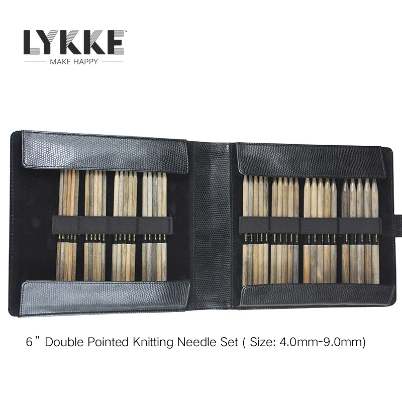 LYKKE 6 &quot(15 см) Набор двусторонних вязальных спиц (Размер 4 0 мм 9 мм)|Швейные