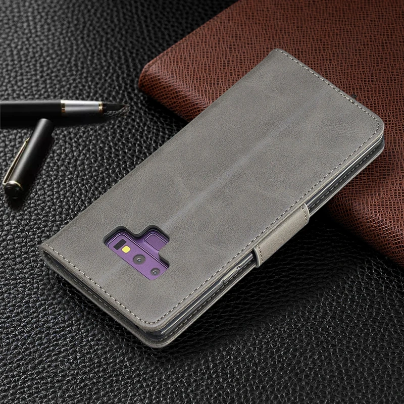 Кожаный чехол книжка Note 8 9 для Samsung Galaxy Note8 с отделениями карт бумажник Note9