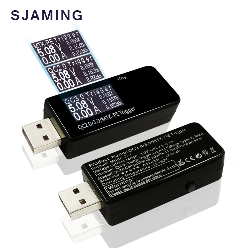 Qualcomm qc3.0/qc2.0/MTK PE USB триггер тестер/индукция Быстрая зарядка детектор напряжения