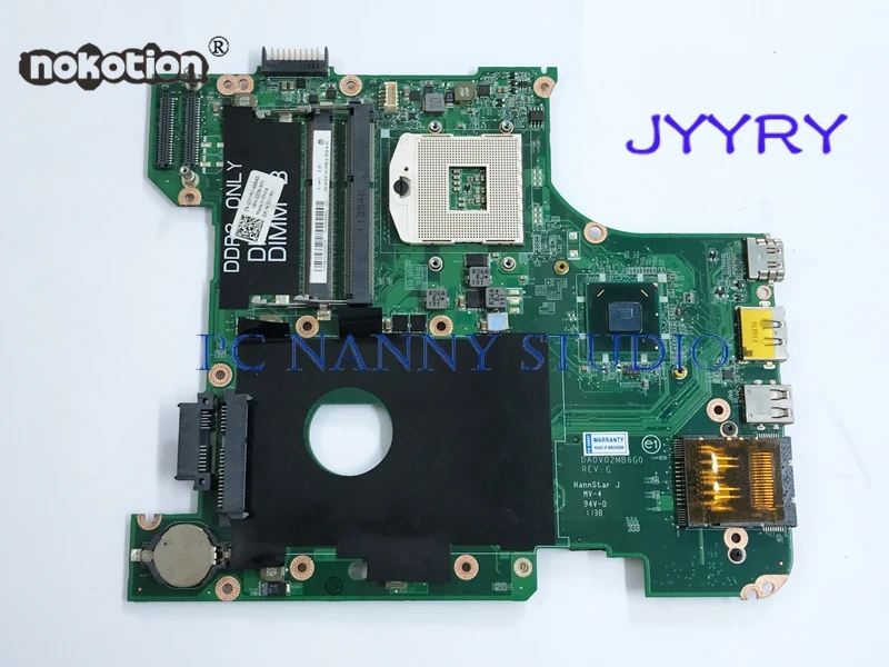Материнская плата NOKOTION 0JYYRY DA0V02MB6E0 для ноутбука Dell Vostro 3450 Intel материнская HM67 DDR3 GMA