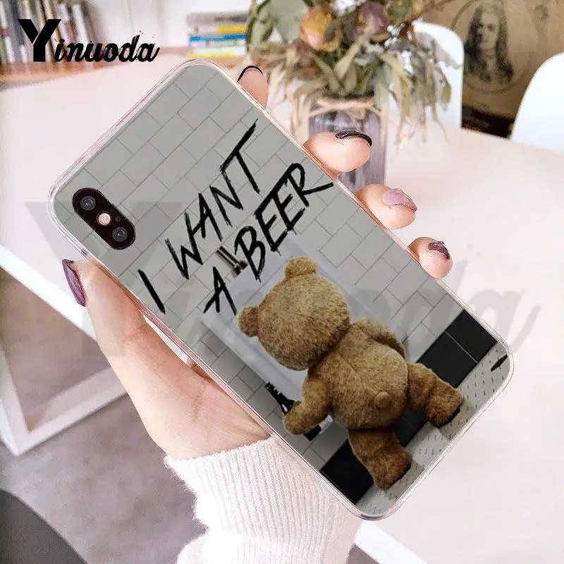 Чехол Yinuoda для iPhone 7 6 X чехол с изображением медведя из фильма Ted Kiss MY прикладом