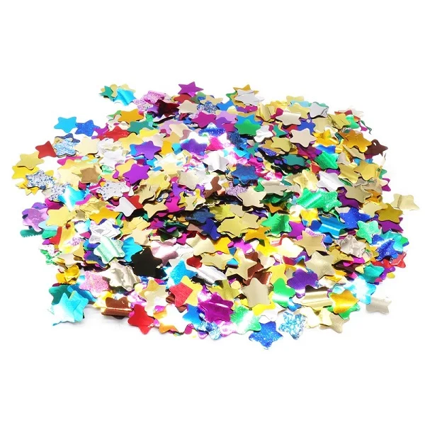 Colorful star 20 г красочное пластиковое конфетти романтическое свадебное украшение Золото/Серебро Конфетти для воздушного шара День Рождения Вечеринка Детский душ DIY - Цвет: Colorful star